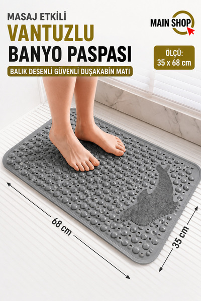 MAİN SHOP 1 bucată covoraș antiderapant pentru baie și duș, pentru cabină de ...