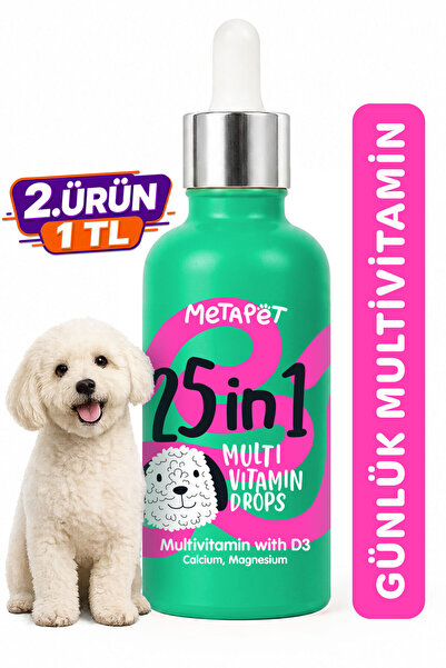 Metapet Köpekler Için Premium Multivitamin Damla, Eklem Destekleyici, C Ve D ...