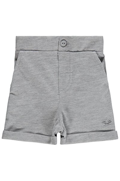 Civil Baby Sailboat Printed 6-18 Months Shorts - Gray