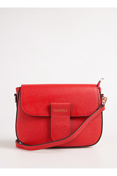 Carrera Red Women's Leather Crossbody Bag Carbyn03 Vtz