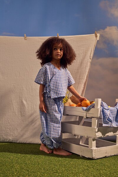 Oh La La Koala For Little Ones Set dublu piept din seria Blue Daisy Picnic