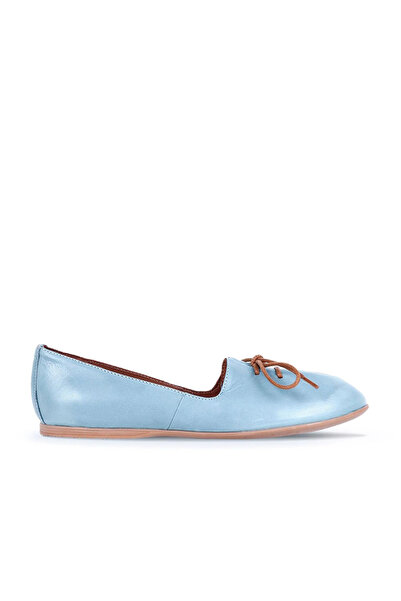 Bueno Shoes Balerini plati de dama din piele albastra 01wl1237