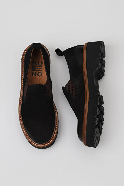 Bueno Shoes Pantofi casual de damă din nubuc negru 01wv9903