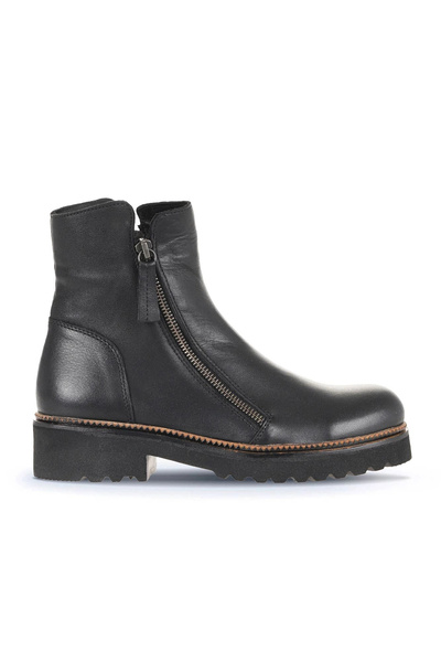 Bueno Shoes Black Leather Women's Heeled Boots 01Wd0203