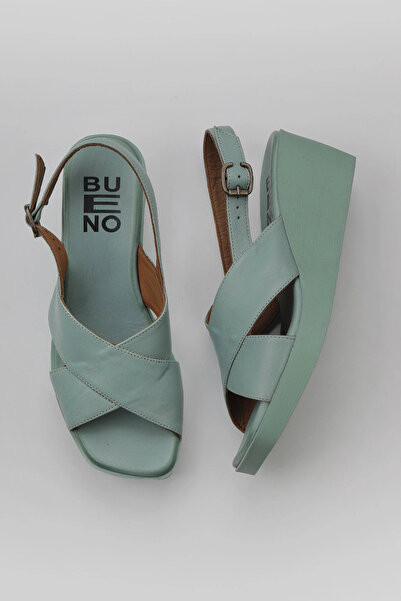 Green Light Leather Women's Fill Heel Sandals 01wy2411