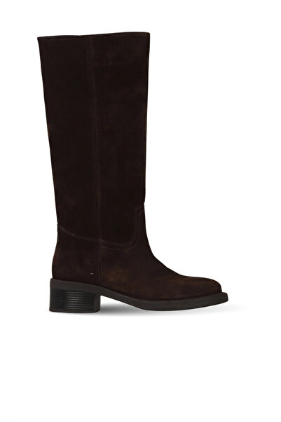 Bueno Shoes Brown Suede Women's Heeled Boots 39Wc5612