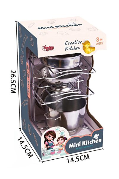 Vardem Çelik Raflı Tencere Tava Set 7 Parça - Standart