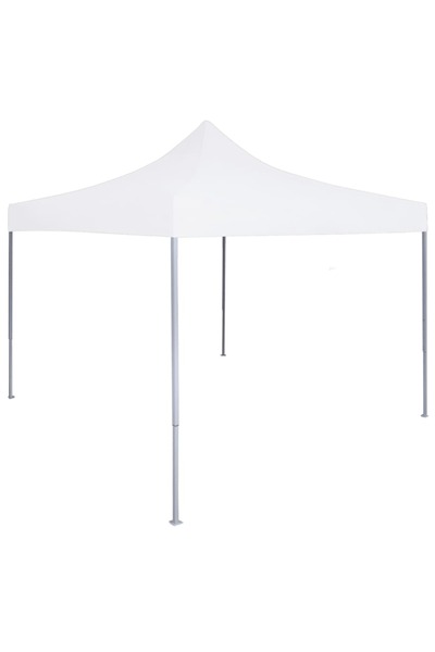 Concept Cort de petrecere pliabil profesional, alb, 3 x 3 m, oțel