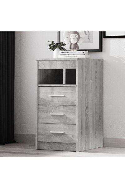 Concept Dulap cu sertar, sonoma gri, 40x50x76 cm, lemn prelucrat