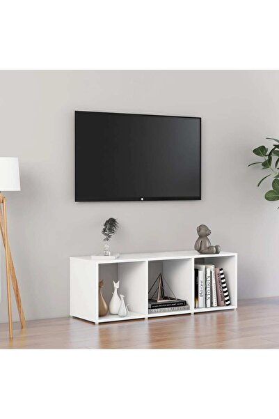 Concept Comodă TV, alb, 107x35x37 cm, PAL