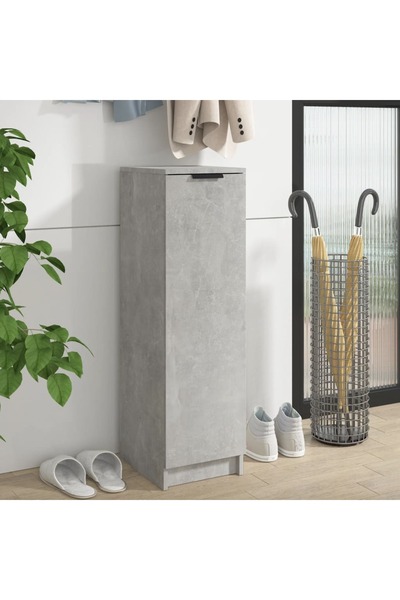 Concept Pantofar, gri beton, 30x35x100 cm, lemn compozit