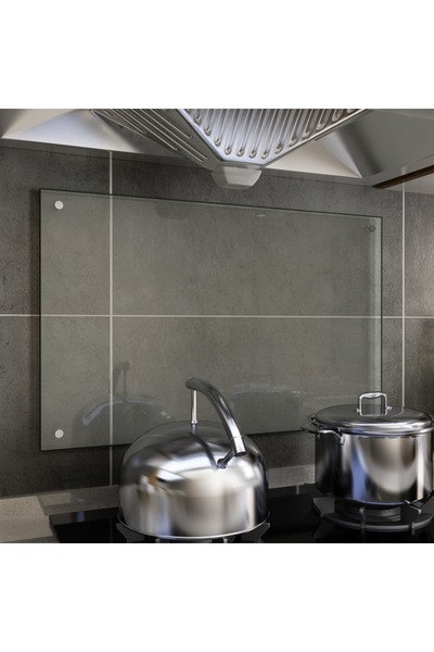 Concept Panou antistropi bucătărie transparent 80x50 cm sticlă securiz.