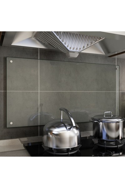 Concept Panou antistropi bucătărie transparent 100x50cm sticlă securiz.