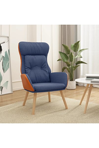 Concept Scaun de relaxare, albastru, textil și PVC