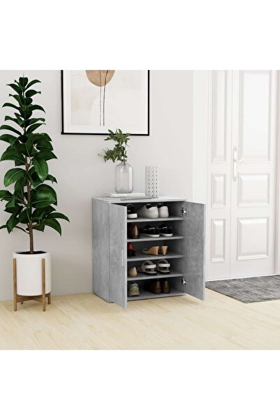 Concept Pantofar, gri beton, 60x35x70 cm, PAL