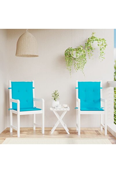 Concept Perne pentru scaune cu spătar mic, 2 buc., turcoaz, textil