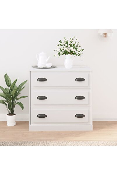 Concept Servantă, alb, 70x35,5x67,5 cm, lemn prelucrat