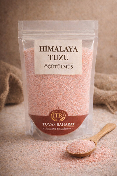 TUVAS BAHARAT Himalaya Tuzu Öğütülmüş 500gr 100% Doğal | Katkısız, Saf