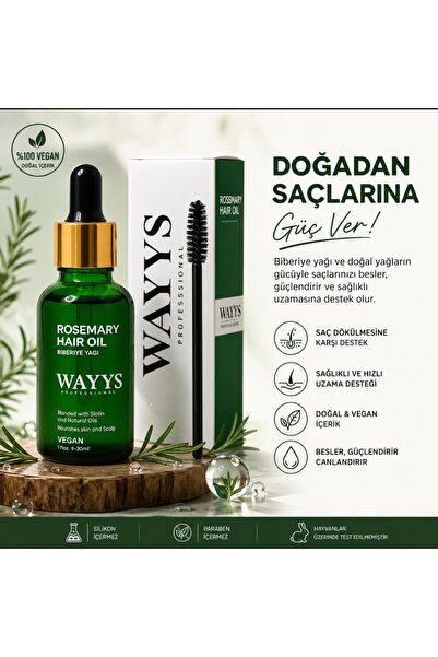 WAYYS professional BİBERİYE YAĞI saç dökülmesine karşı etkili bakım