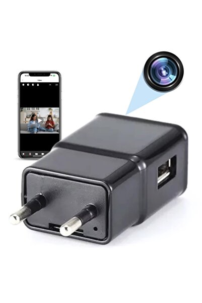 iUni Φορτιστής USB μίνι κάμερας IP1000, Wi-Fi, Full HD, Υποστήριξη κάρτας Mic...