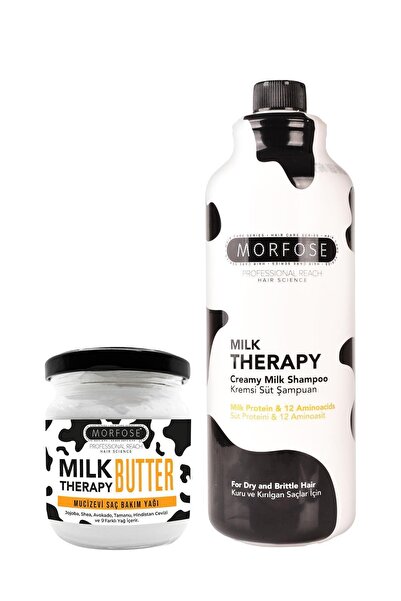 Morfose Milk Therapy Butter 200 ml Milk Therapy Şampuan 1000 ml