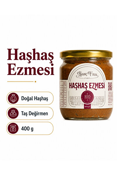 İNANÇ FIRIN Doğal Haşhaş Ezmesi 300 gr - Kahvaltılık & Hamur İşi İçin İdeal