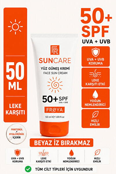 Freya "Sun Cream" Spf 50+ Anti-Blemish Face and Body Sun Care 50 ml