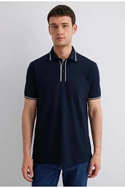Mavi M0612648 Polo Collar T-Shirt Men's T-Shirt Dark Blue