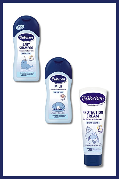 Bübchen Olmazsa Olmazlar ( Şampuan + Pişik Kremi + milk)