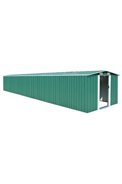Concept Șopron de grădină, verde, 257x779x181 cm, oțel zincat