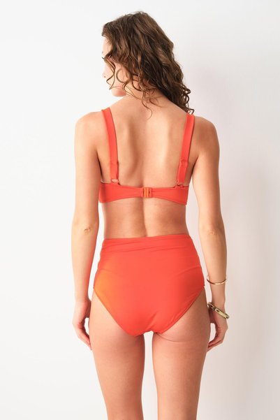 Pierre Cardin No Gossip Bardot High Waist Bikini Single Bottom Cinnamon 239205