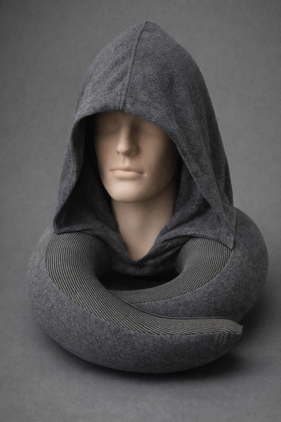 F.A.M.S Luxury Memory Foam Travel Neck Pillow with Privacy Hoodie – 360° Ergo...