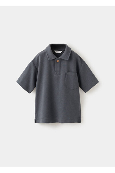 MANGO Baby Polo yaka tişört .-- wave