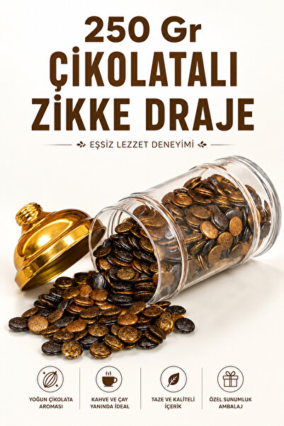 ÜLKÜ KURUYEMİŞ (250 GR) Yoğun Çikolatalı Zikke Draje