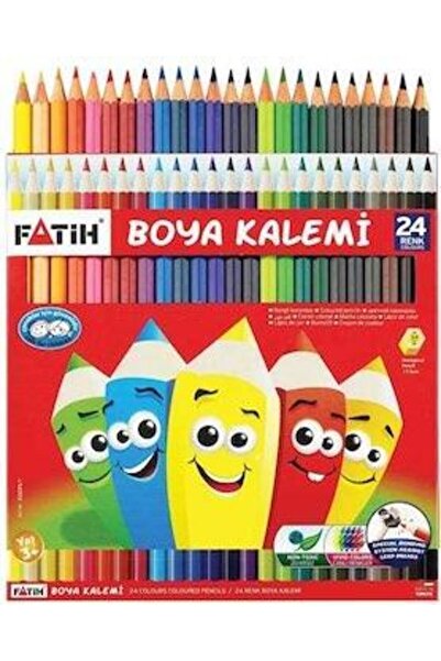 FATİH KALEM فاتح الطلاء الجاف 24 لون بالحجم الكامل