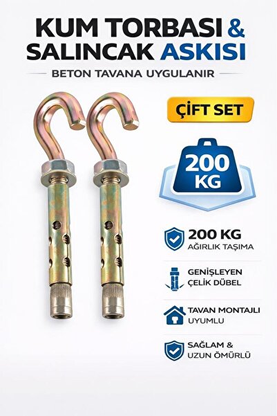 Liggo Çift Kum Torbası Askı Aparatı Çocuk Salıncak Askı Aparatı Hamak Askı Ap...