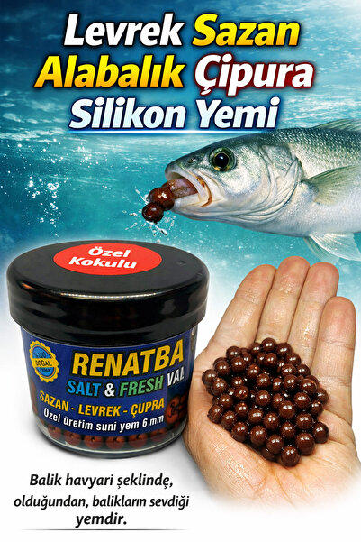 sr sazanrig Renatbait Deniz ve Tatlı Su Levrek Çupra Alabalık  Kahverengi Sil...