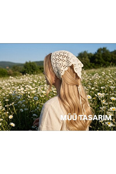 MÜÜ TASARIM Örgü bandana, Saç aksesuarı