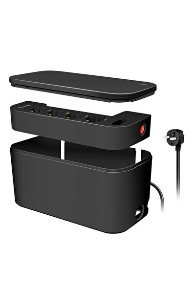 LogiLink Prelungitor LPS282U, cutie cablu, 5 έπαθλο, 2xUSB-A, 1xUSB-C, DC 5 V...