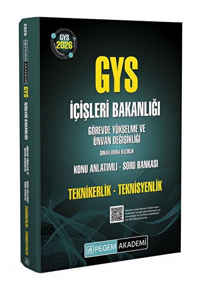 Pegem Akademi Yayıncılık 2026 GYS İçişleri Bakanlığı Görevde Yükselme Ve Ünva...