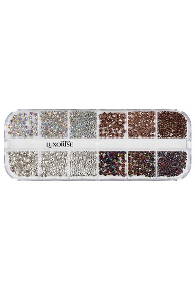LUXORISE Strasuri pentru unghii, Crystal Energy, 12 modele