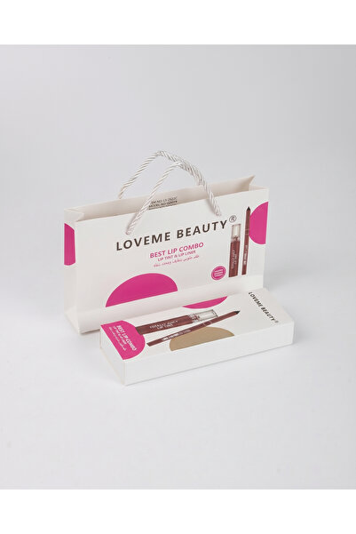 LOVEME BEAUTY طقم جلوس ومحدد الشفاه النود النادر لإطلالة ممتلئة بفتنة ساحرة؛ ...