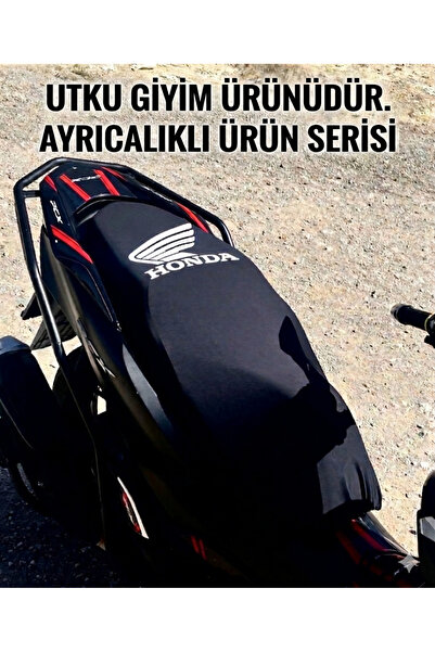 Utku Giyim HONDA PCX,DİO,ACTİVA,SH,XADV UYUMLU SİYAH MOTOSİKLET SELE KILIFI Y...