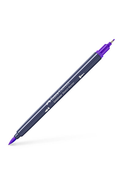 Faber Castell Marker pentru schițe cu 2 vârfuri, violet, 136 GOLDFABER FABER-...