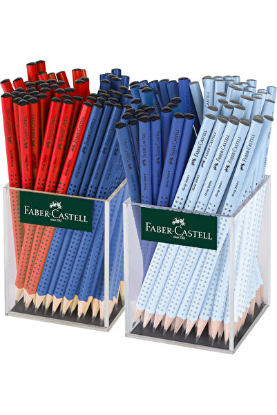 Faber Castell Creion grafit fără radieră Grip 2001 Roșu-Albastru-Albastru 2x7...
