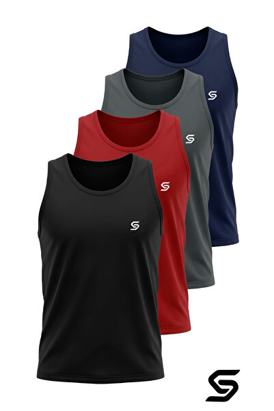 Sapeur 3'lü Paket Erkek Sporcu Atlet - Nefes Alabilir Fit Kesim, Gym & Fitnes...