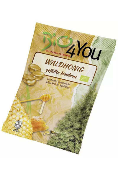 BIO4YOU Picături organice cu miere de pădure, 75g Bio 4 You