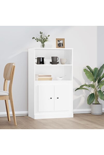 Concept Dulap înalt, alb, 60x35,5x103,5 cm, lemn prelucrat