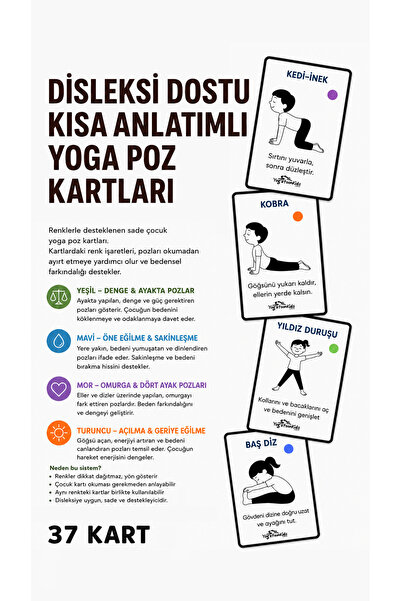 Yogatoon Kids World مجموعة تدريب الوضعيات اليوغا للأطفال سهلة الاستخدام لذوي ...