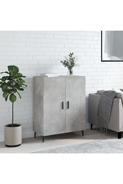 Concept Servantă, gri beton, 69,5x34x90 cm, lemn compozit